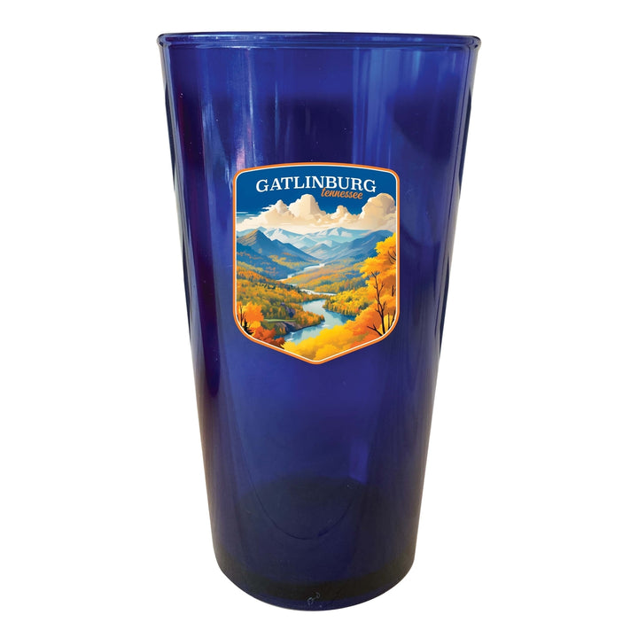 Gatlinburg Tennessee Design D Souvenir Plastic 16 oz pint Image 3