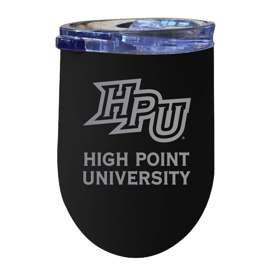 High Point University 12 oz Engraved Insulated Wine Stainless Steel Tumbler Officially Licensed Collegiate Product Image 1