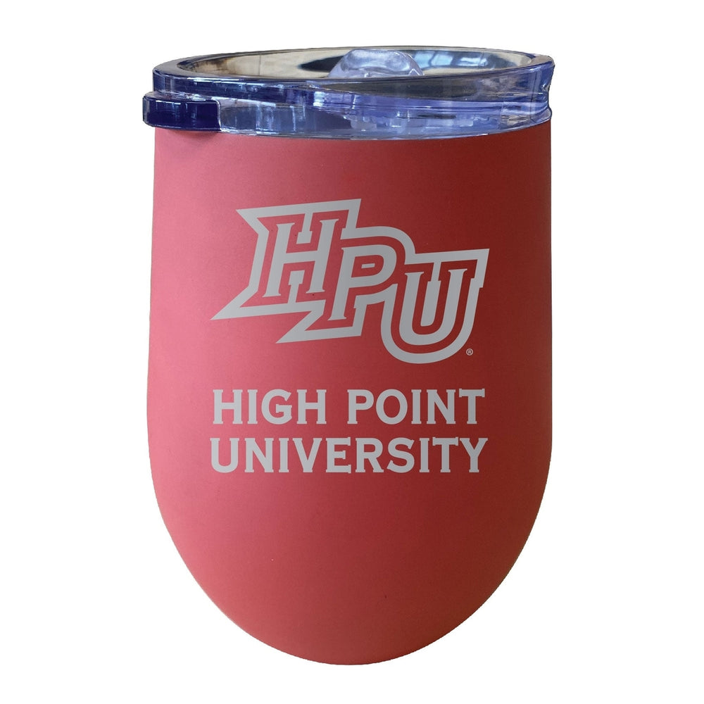 High Point University 12 oz Engraved Insulated Wine Stainless Steel Tumbler Officially Licensed Collegiate Product Image 2