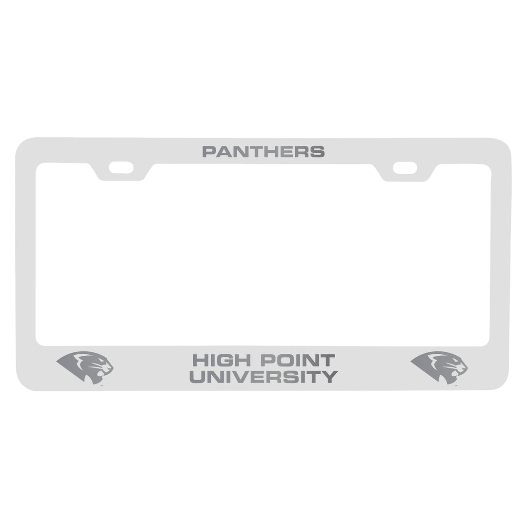 High Point University Engraved Metal License Plate Frame Officially Licensed Collegiate Product Image 2