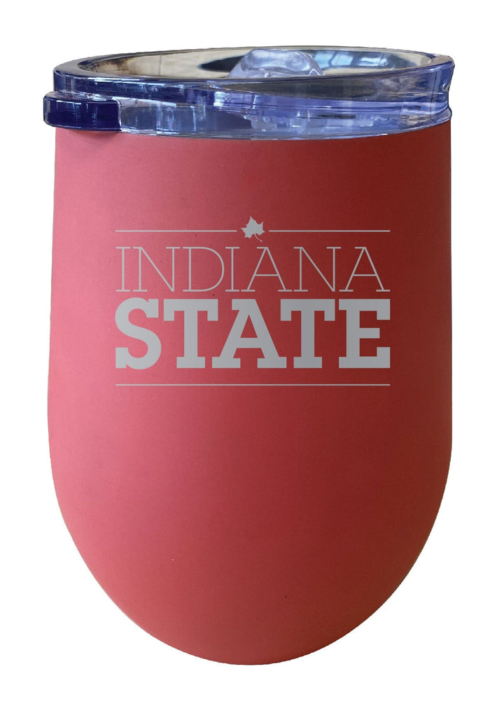 Indiana State University 12 oz Engraved Insulated Wine Stainless Steel Tumbler Officially Licensed Collegiate Product Image 2