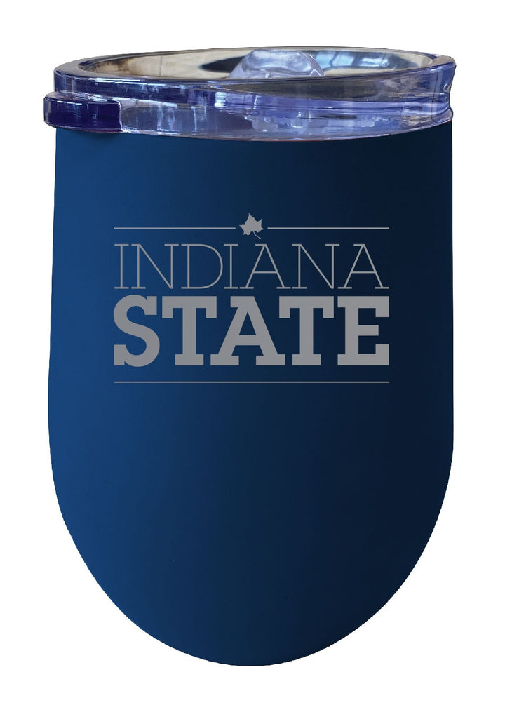 Indiana State University 12 oz Engraved Insulated Wine Stainless Steel Tumbler Officially Licensed Collegiate Product Image 3