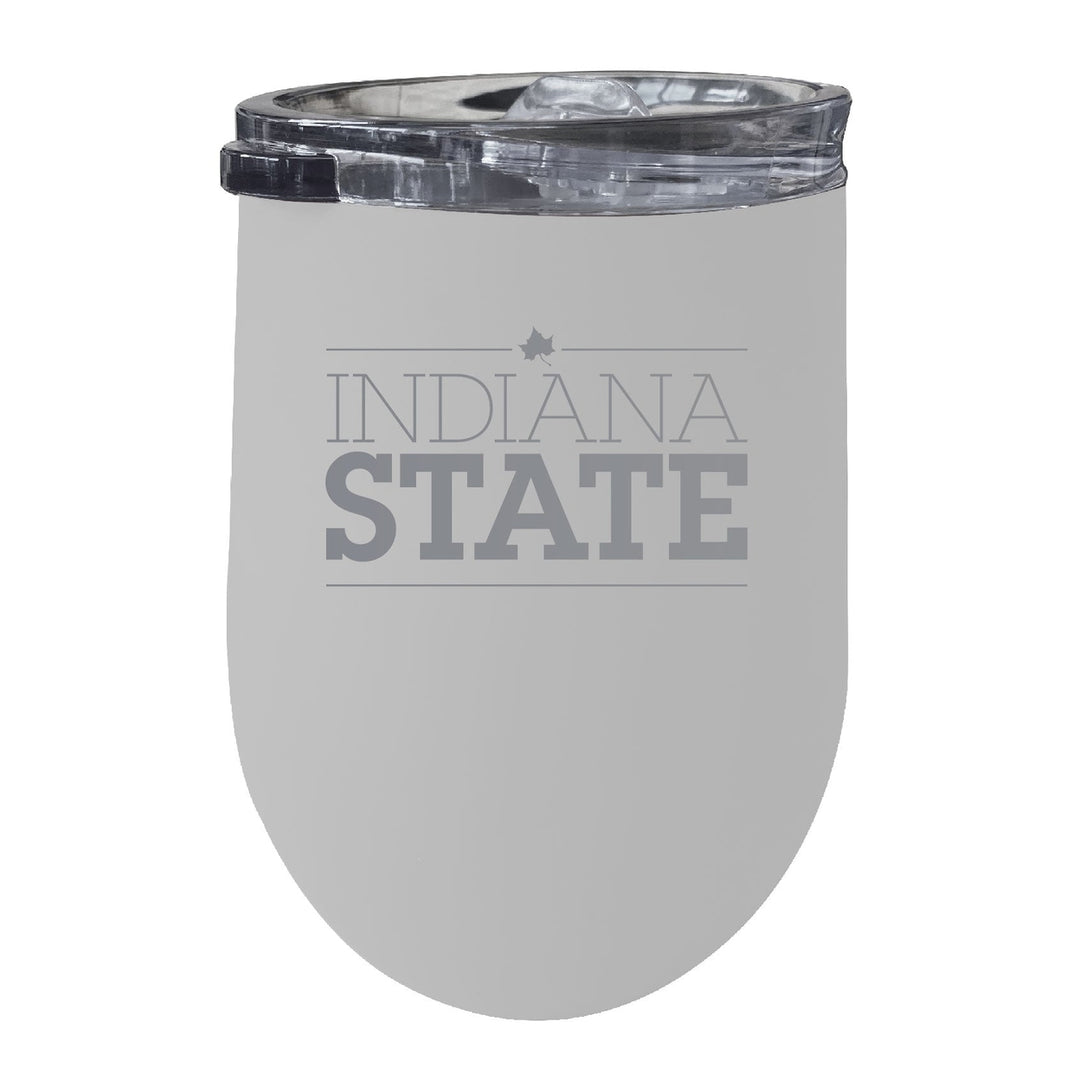 Indiana State University 12 oz Engraved Insulated Wine Stainless Steel Tumbler Officially Licensed Collegiate Product Image 4