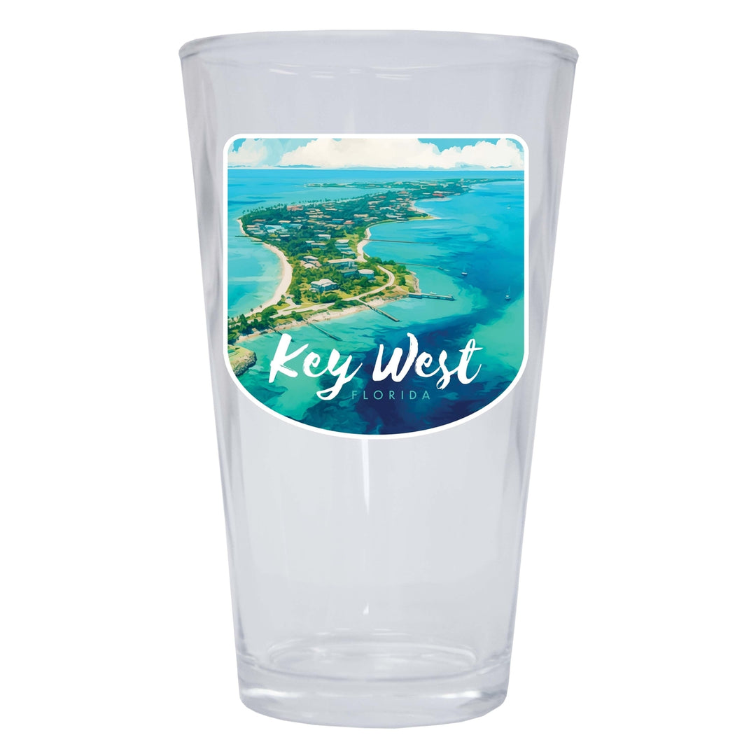 Key West Florida Design A Souvenir 16 oz Pint Glass Image 1