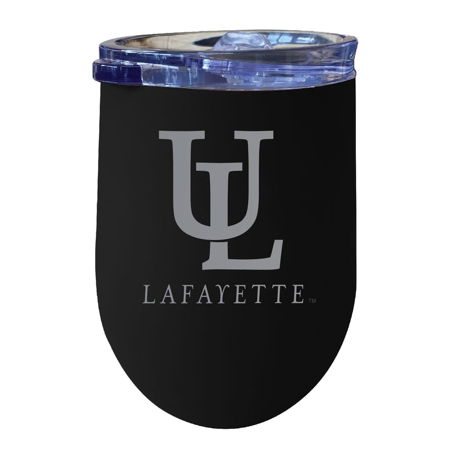 Louisiana at Lafayette 12 oz Engraved Insulated Wine Stainless Steel Tumbler Officially Licensed Collegiate Product Image 1
