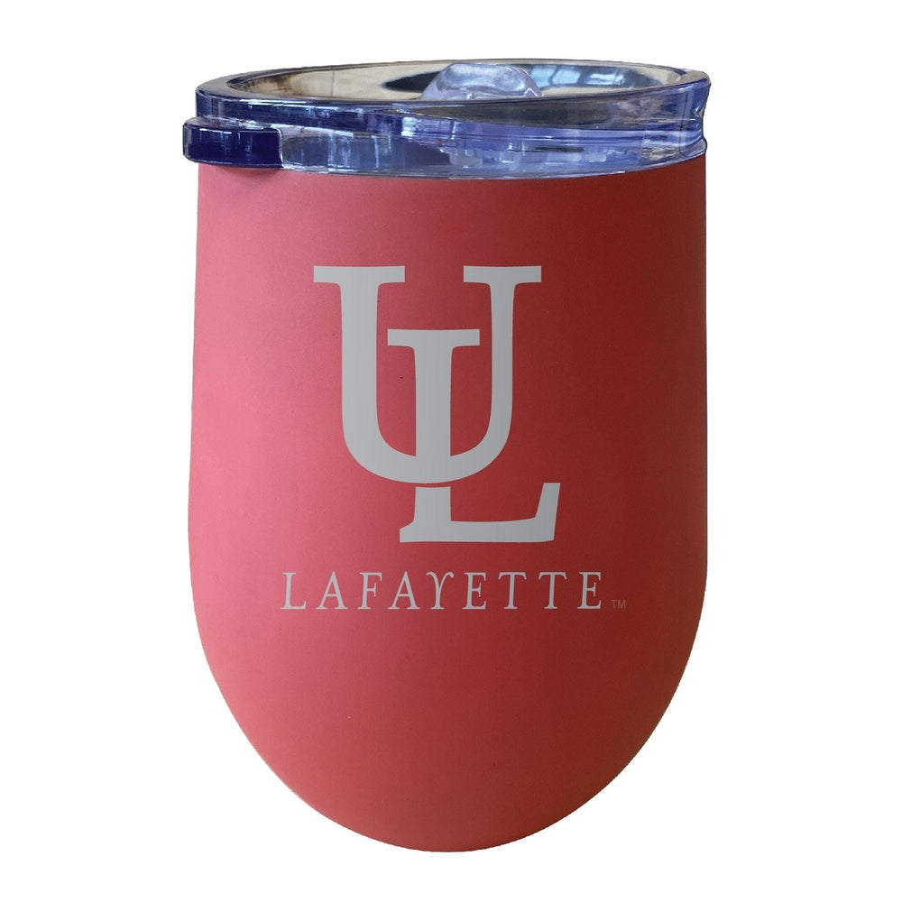 Louisiana at Lafayette 12 oz Engraved Insulated Wine Stainless Steel Tumbler Officially Licensed Collegiate Product Image 2