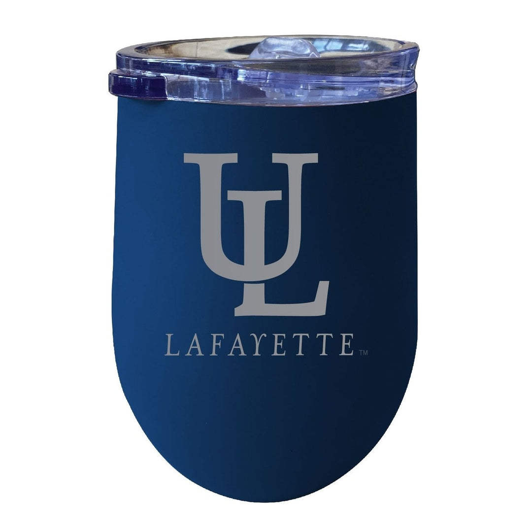 Louisiana at Lafayette 12 oz Engraved Insulated Wine Stainless Steel Tumbler Officially Licensed Collegiate Product Image 3