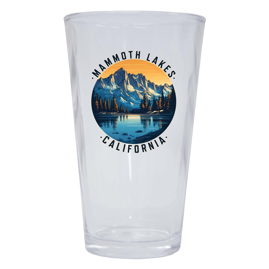 Mammoth Lakes California Design B Souvenir 16 oz Pint Glass Image 1