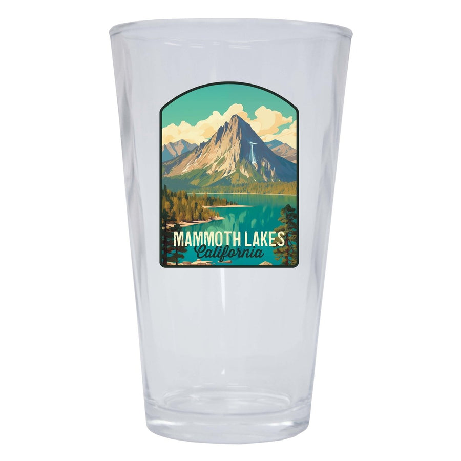 Mammoth Lakes California Design A Souvenir 16 oz Pint Glass Image 1