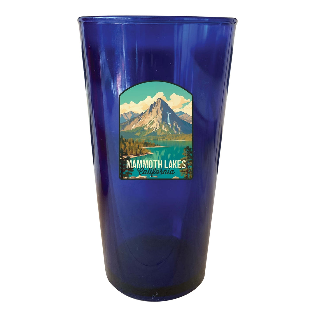 Mammoth Lakes California Design A Souvenir Plastic 16 oz pint Image 3