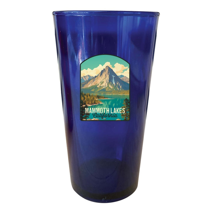 Mammoth Lakes California Design A Souvenir Plastic 16 oz pint Image 1