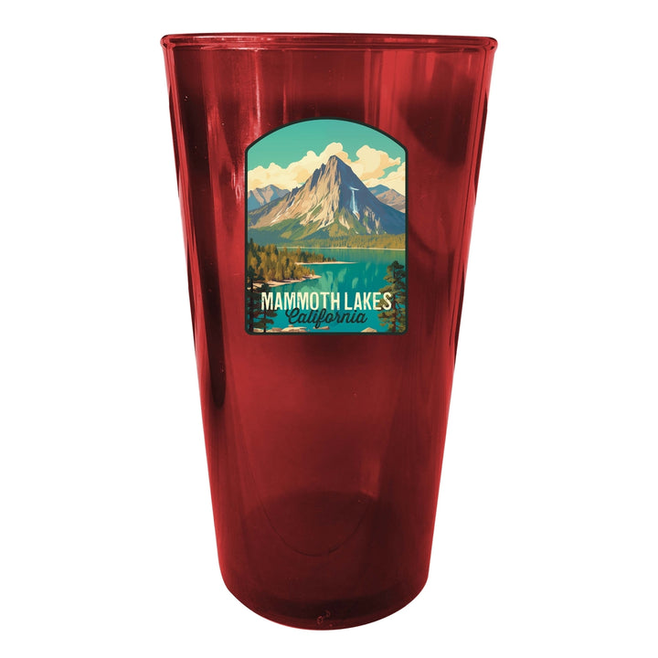 Mammoth Lakes California Design A Souvenir Plastic 16 oz pint Image 4