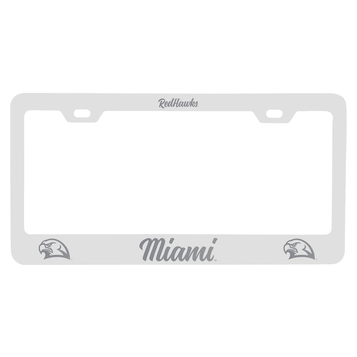 Miami of Ohio Engraved Metal License Plate Frame Officially Licensed Collegiate Product Image 2