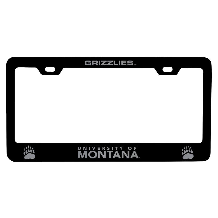 Montana University Engraved Metal License Plate Frame Officially Licensed Collegiate Product Image 1