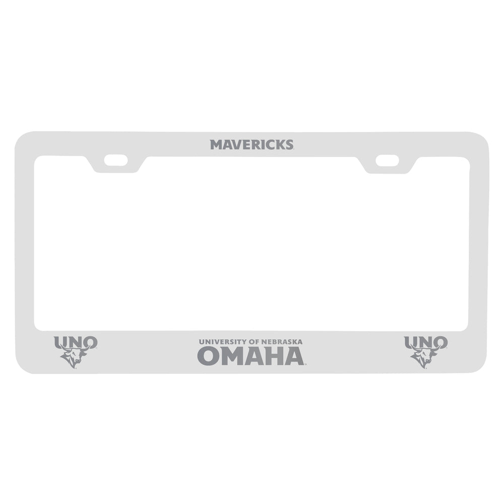 Nebraska at Omaha Engraved Metal License Plate Frame Officially Licensed Collegiate Product Image 2