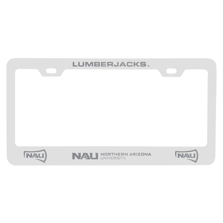 Northern Arizona University Engraved Metal License Plate Frame Officially Licensed Collegiate Product Image 2