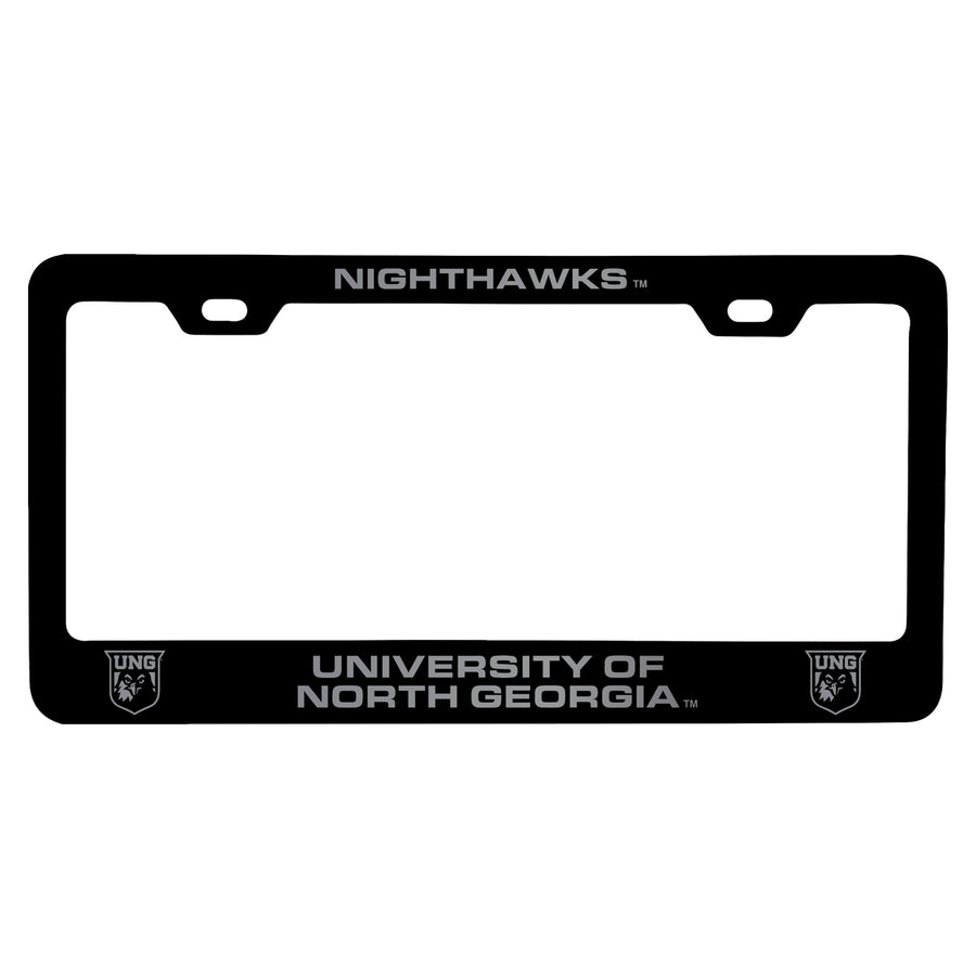 North Georgia Nighhawks Engraved Metal License Plate Frame Officially Licensed Collegiate Product Image 1