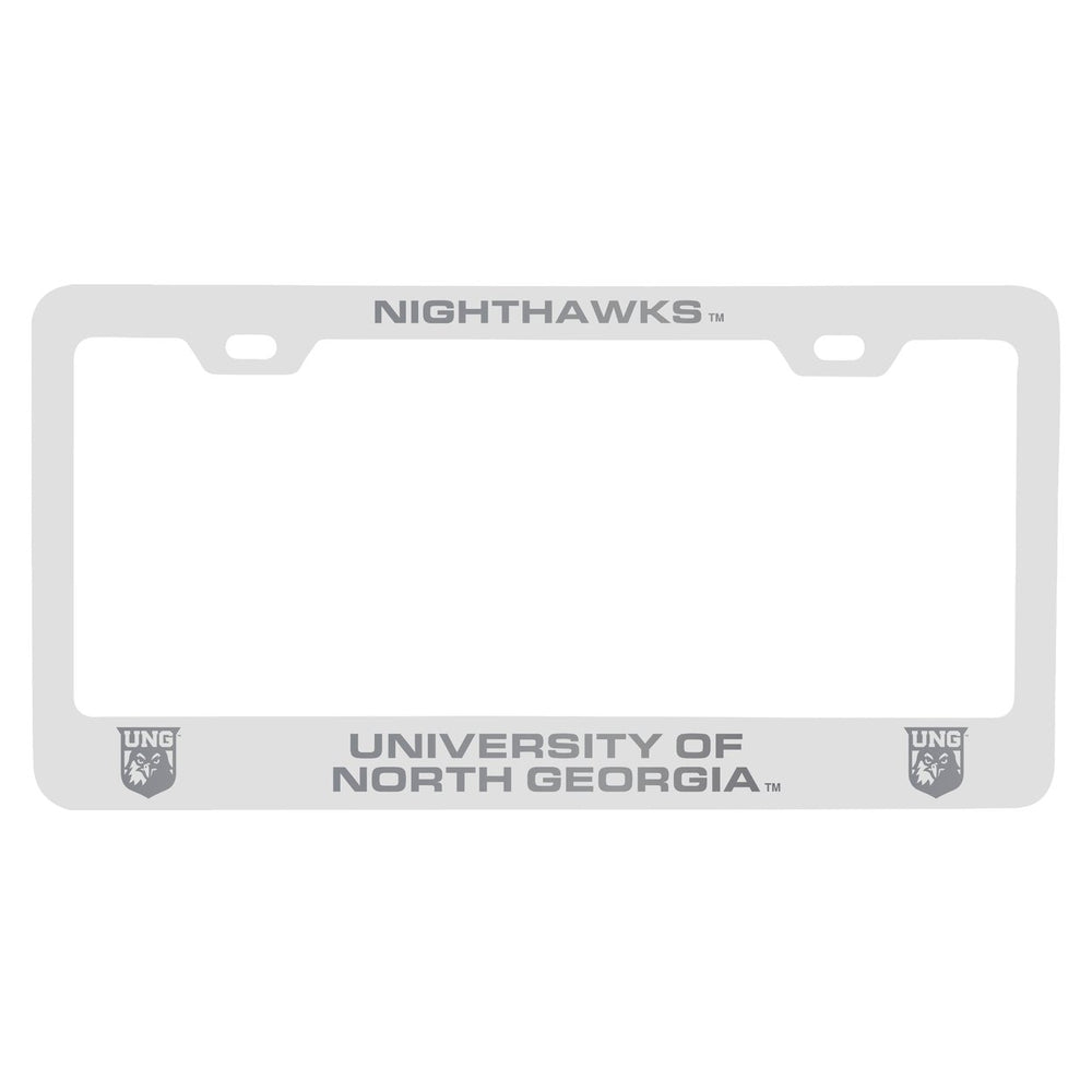 North Georgia Nighhawks Engraved Metal License Plate Frame Officially Licensed Collegiate Product Image 2