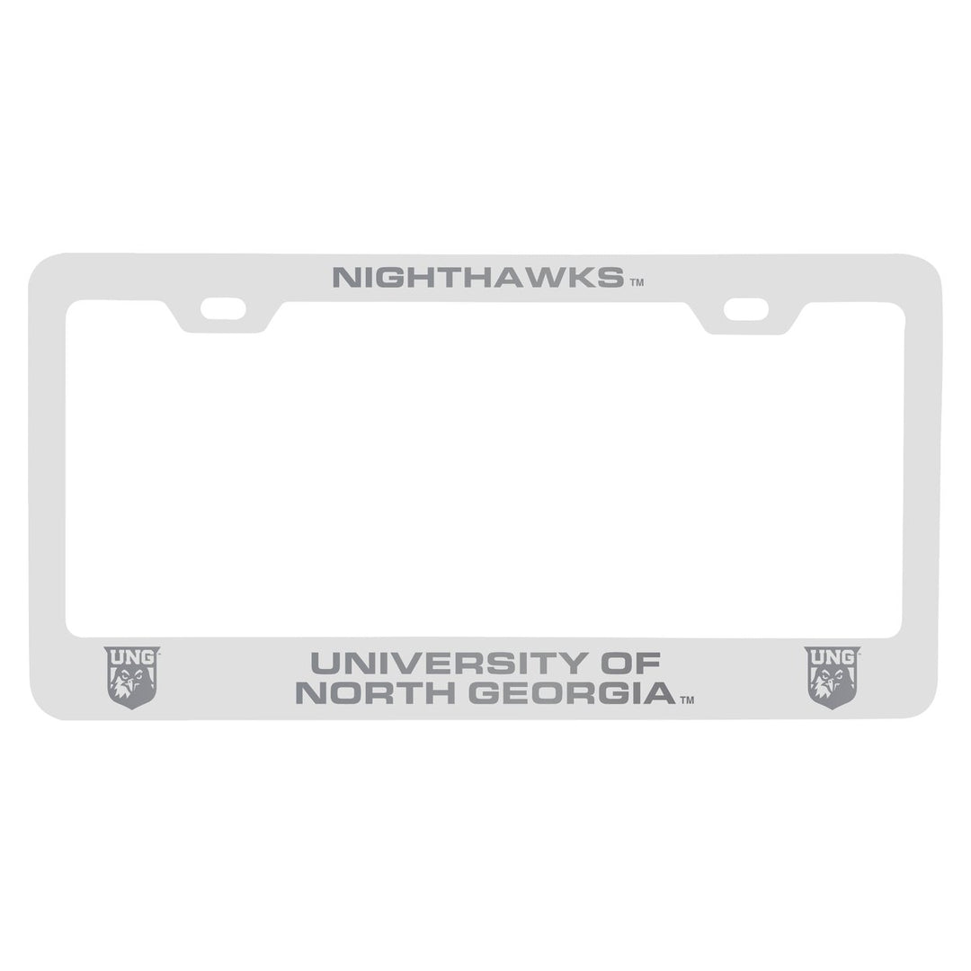 North Georgia Nighhawks Engraved Metal License Plate Frame Officially Licensed Collegiate Product Image 2