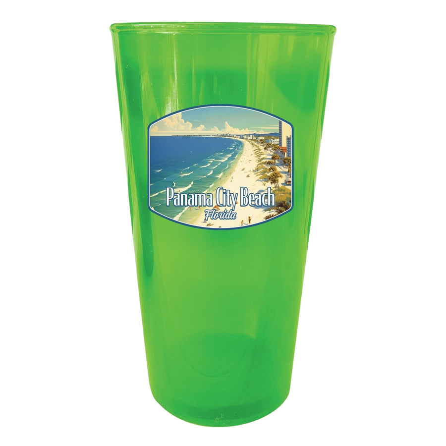 Panama City Beach Florida Design A Souvenir Plastic 16 oz pint Image 1