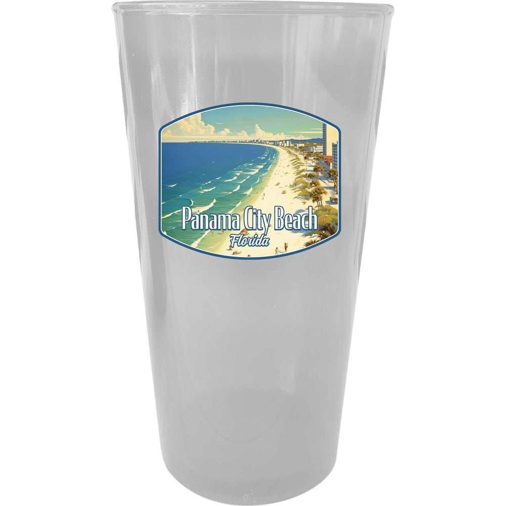 Panama City Beach Florida Design A Souvenir Plastic 16 oz pint Image 2