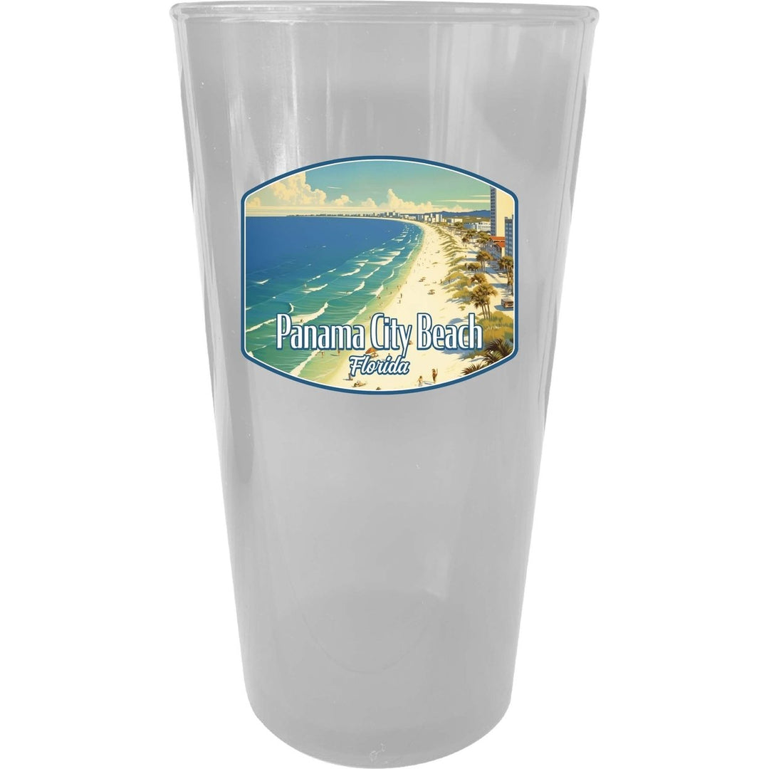 Panama City Beach Florida Design A Souvenir Plastic 16 oz pint Image 1