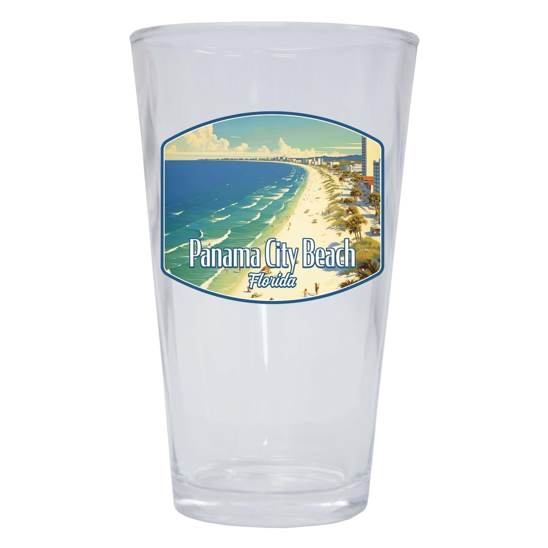 Panama City Beach Florida Design A Souvenir 16 oz Pint Glass Image 1