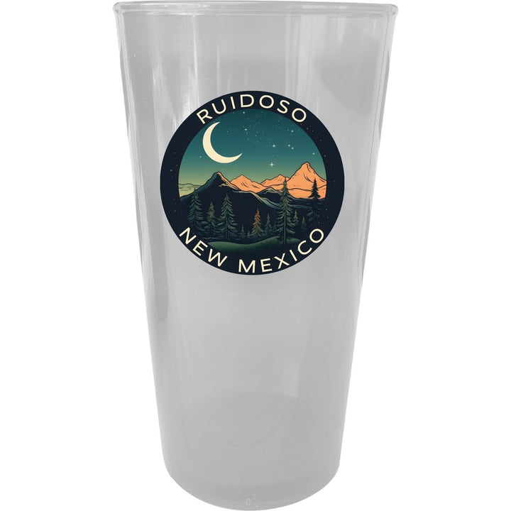 Ruidoso Mexico Design A Souvenir Plastic 16 oz pint Image 1