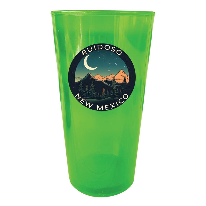 Ruidoso Mexico Design A Souvenir Plastic 16 oz pint Image 1