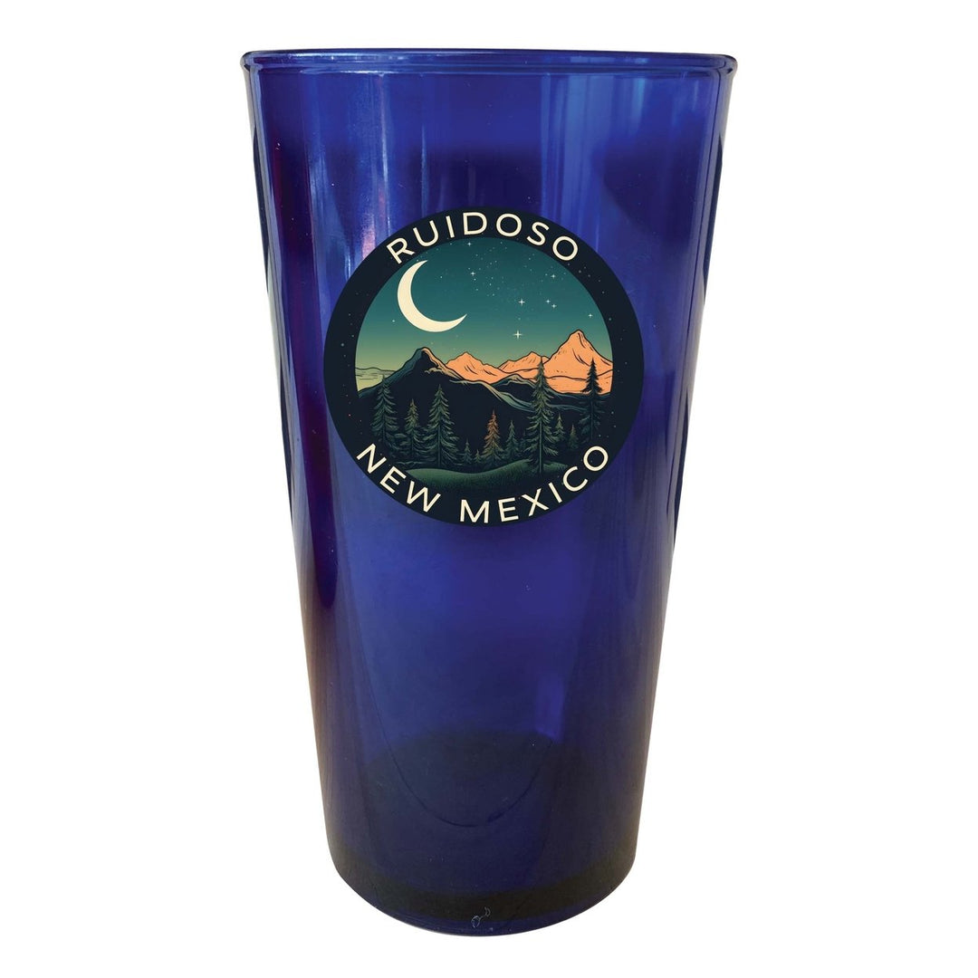 Ruidoso Mexico Design A Souvenir Plastic 16 oz pint Image 1