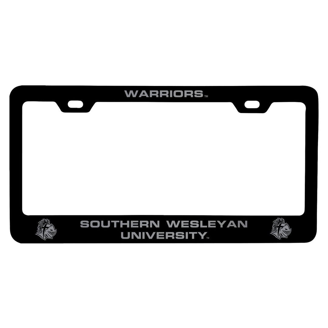 Southern Wesleyan University Engraved Metal License Plate Frame Officially Licensed Collegiate Product Image 1