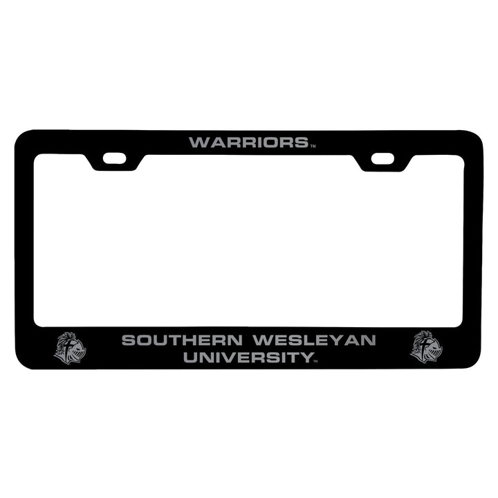 Southern Wesleyan University Engraved Metal License Plate Frame Officially Licensed Collegiate Product Image 1