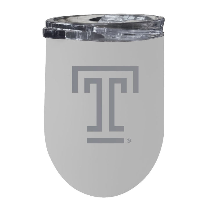 Temple University 12 oz Engraved Insulated Wine Stainless Steel Tumbler Officially Licensed Collegiate Product Image 4