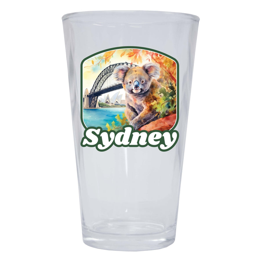 Sydney Australia Design C Souvenir 16 oz Pint Glass Image 1