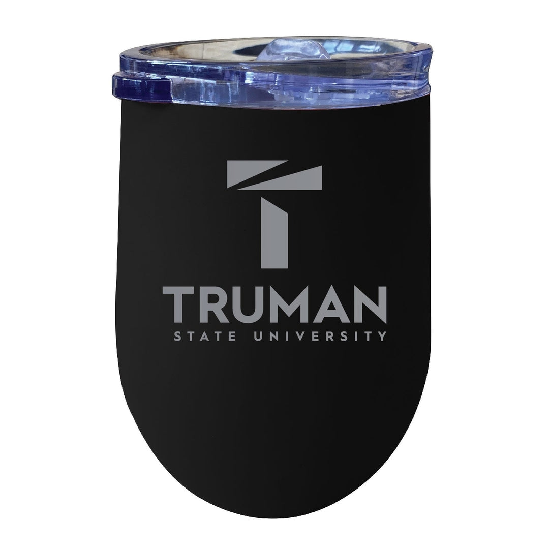 Truman State University 12 oz Engraved Insulated Wine Stainless Steel Tumbler Officially Licensed Collegiate Product Image 1