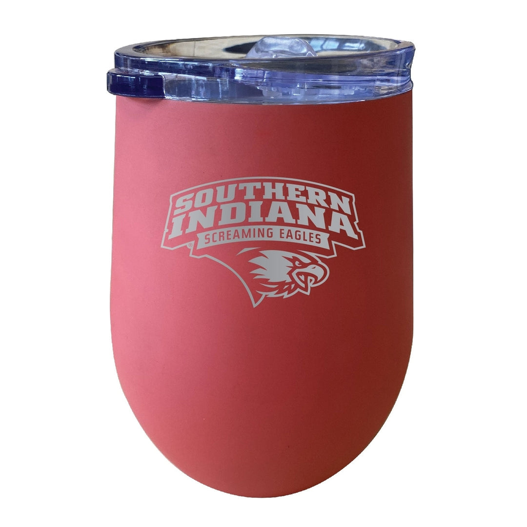 University of Southern Indiana 12 oz Engraved Insulated Wine Stainless Steel Tumbler Officially Licensed Collegiate Image 2