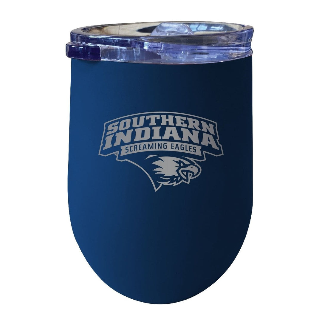 University of Southern Indiana 12 oz Engraved Insulated Wine Stainless Steel Tumbler Officially Licensed Collegiate Image 1