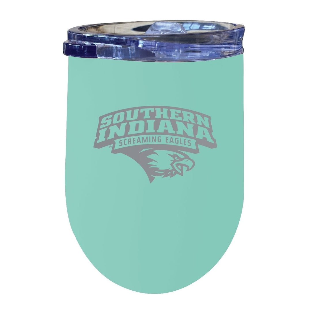 University of Southern Indiana 12 oz Engraved Insulated Wine Stainless Steel Tumbler Officially Licensed Collegiate Image 1