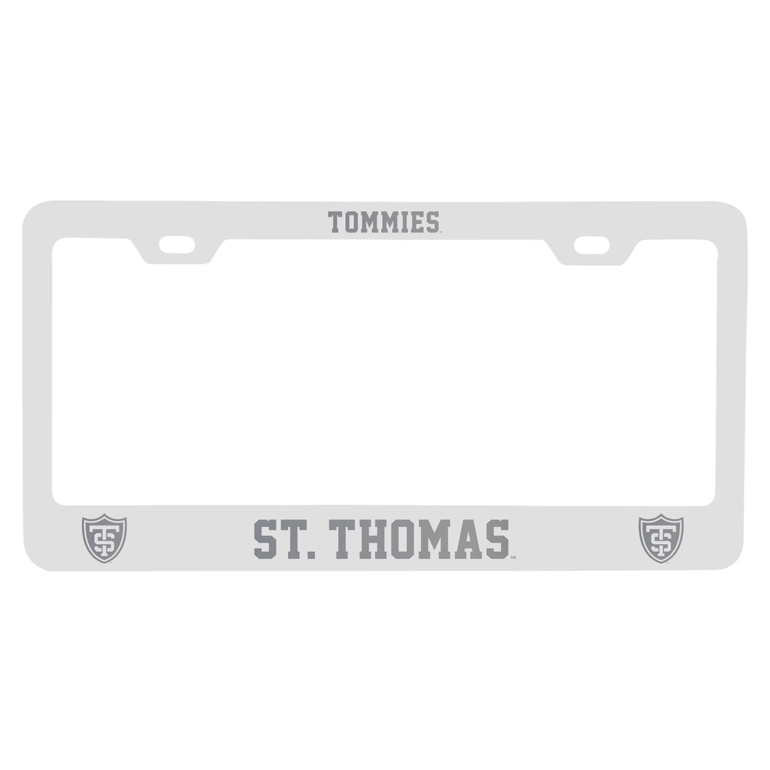 University of St. Thomas Engraved Metal License Plate Frame Officially Licensed Collegiate Product Image 2