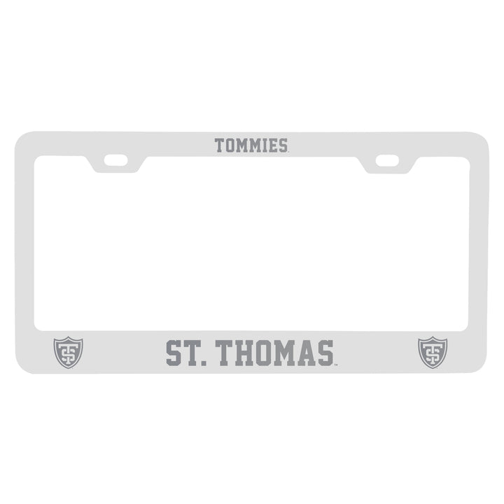 University of St. Thomas Engraved Metal License Plate Frame Officially Licensed Collegiate Product Image 2