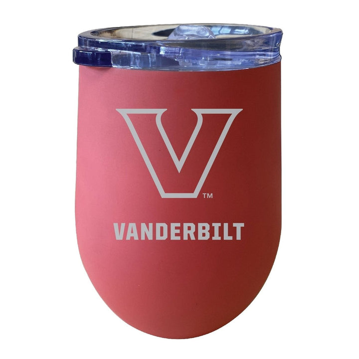 Vanderbilt University 12 oz Engraved Insulated Wine Stainless Steel Tumbler Officially Licensed Collegiate Product Image 2