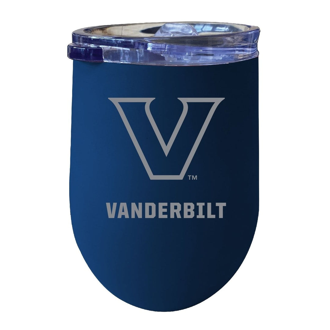 Vanderbilt University 12 oz Engraved Insulated Wine Stainless Steel Tumbler Officially Licensed Collegiate Product Image 3