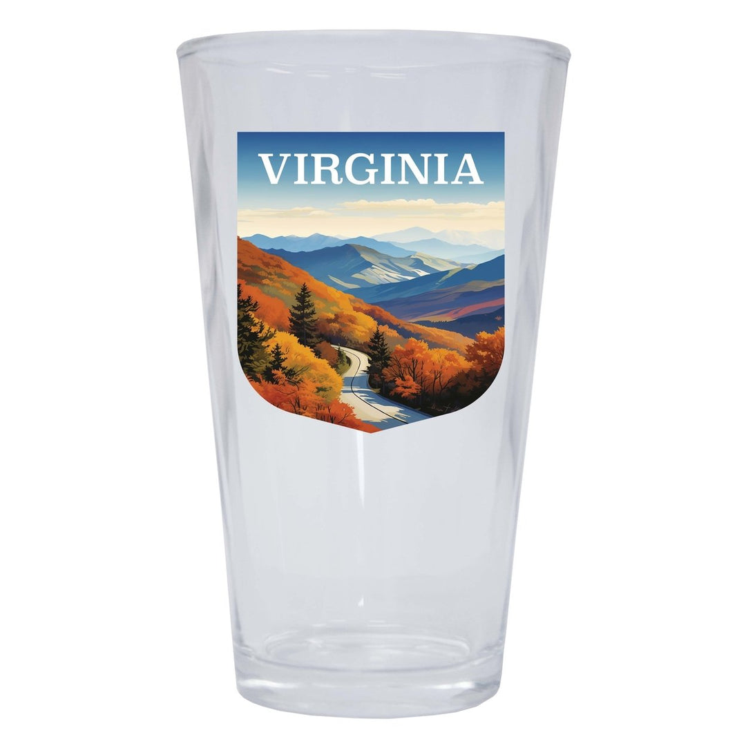 Virginia Design A Souvenir 16 oz Pint Glass Image 1