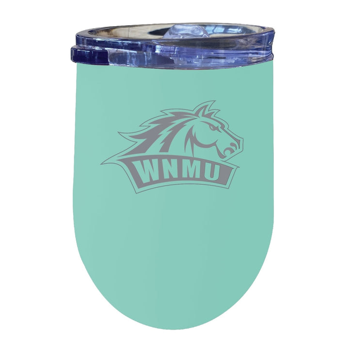 Western Mexico University 12 oz Engraved Insulated Wine Stainless Steel Tumbler Officially Licensed Collegiate Product Image 1