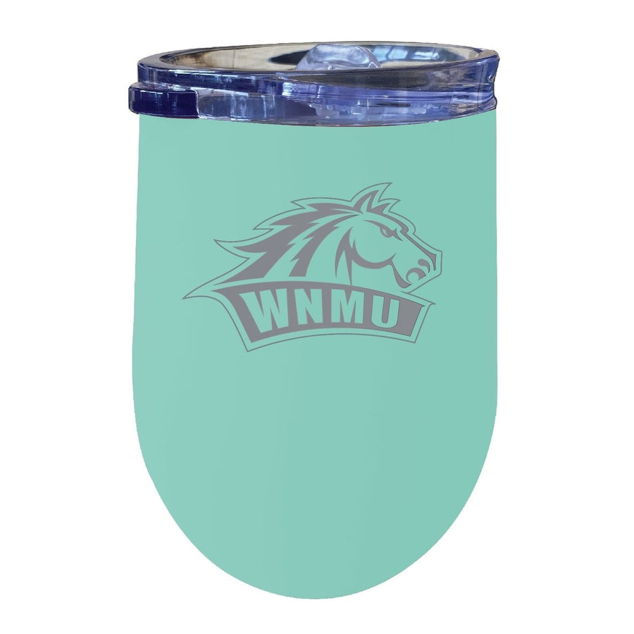 Western  Mexico University 12 oz Engraved Insulated Wine Stainless Steel Tumbler Officially Licensed Collegiate Product Image 1