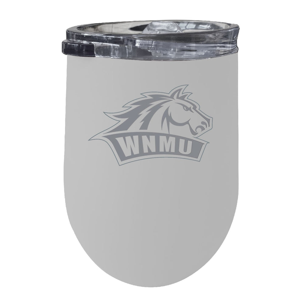 Western  Mexico University 12 oz Engraved Insulated Wine Stainless Steel Tumbler Officially Licensed Collegiate Product Image 2