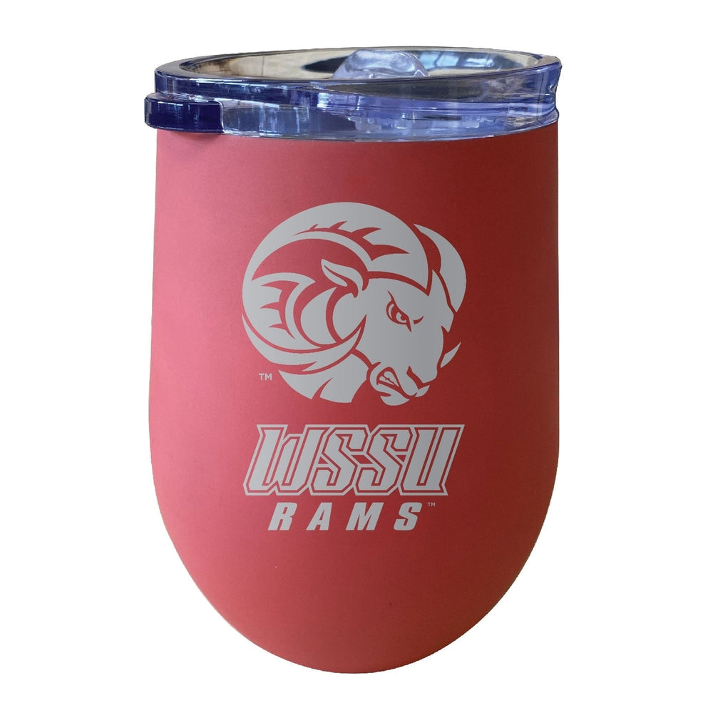 Winston Salem State 12 oz Engraved Insulated Wine Stainless Steel Tumbler Officially Licensed Collegiate Product Image 2
