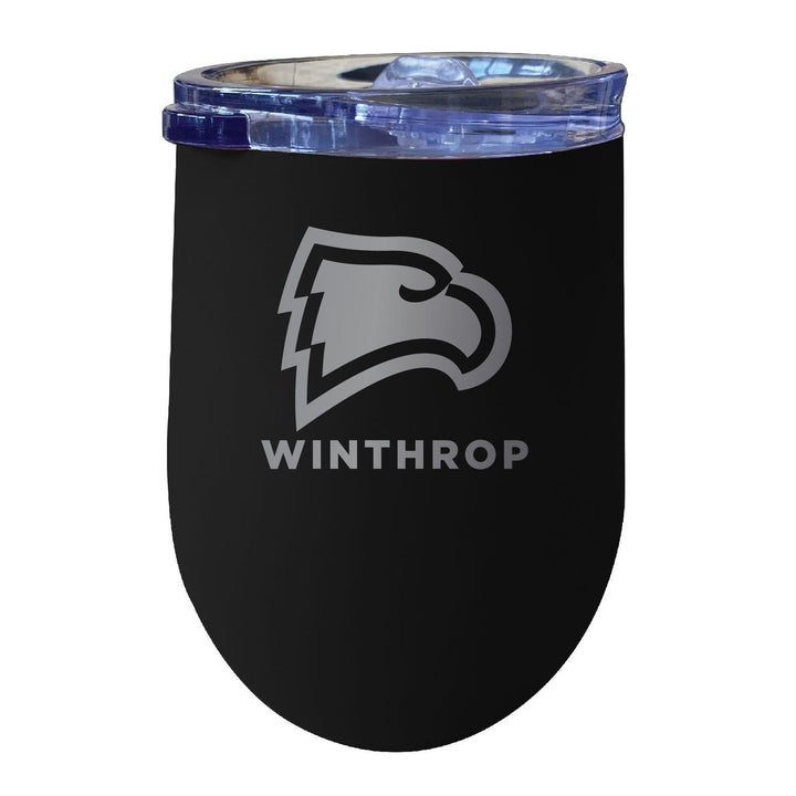 Winthrop University 12 oz Engraved Insulated Wine Stainless Steel Tumbler Officially Licensed Collegiate Product Image 1