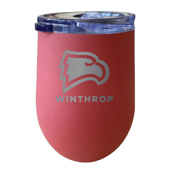 Winthrop University 12 oz Engraved Insulated Wine Stainless Steel Tumbler Officially Licensed Collegiate Product Image 2