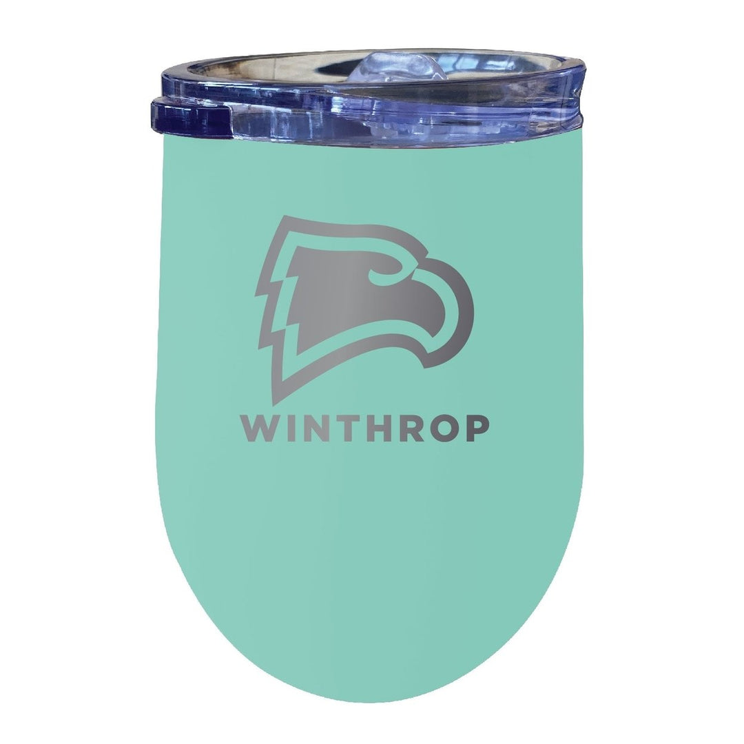 Winthrop University 12 oz Engraved Insulated Wine Stainless Steel Tumbler Officially Licensed Collegiate Product Image 4